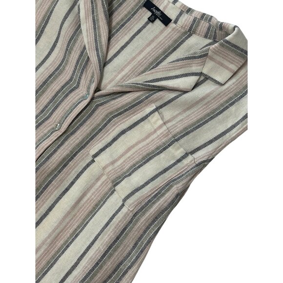 Angels Forever Young Striped Sleeveless Button-Front Blouse XL 1758 - Picture 3 of 7